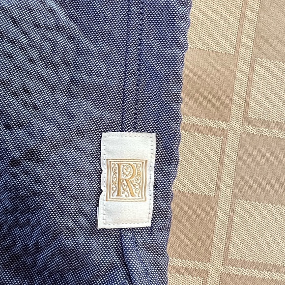 Mens‎ Robert Graham Long Sleeve Pattern Shirt XL Blue Collar Button Up EUC Italy - Picture 5 of 10